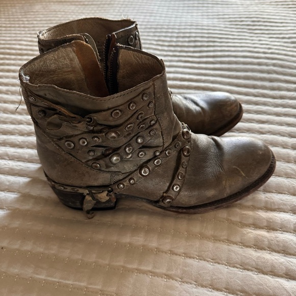 Free Bird Leather Grommet Ankle Boots - Picture 5 of 5